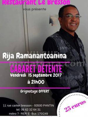 Rija ramanantoanina cabaret détente Le Bresson Pantin