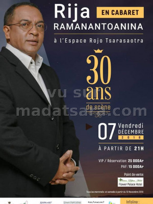 Rija ramanantoanina‍ en cabaret Espace Rojo Tsarasaotra‍