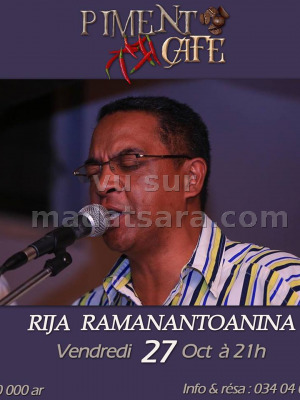 Rija ramanantoanina‍ en concert au Piment Café Behoririka‍