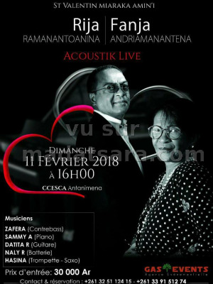Rija ramanantoanina‍ & Fanja Andriamanantena‍ acoustik live - CCESCA Antanimena‍
