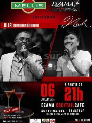 Rija ramanantoanina & Inah en concert Dzama Cocktail Café Tamatave