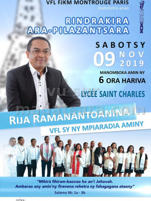 Rija ramanantoanina‍ - rindran-kira ara-pilazantsara - Groupe Scolaire Saint-Charles Athis-Mons France‍