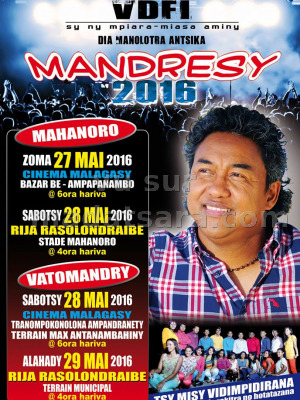 Rija Rasolondraibe en concert à Vatomandry