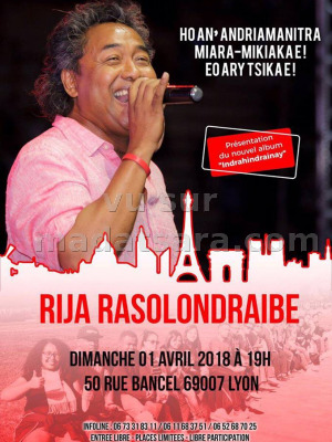 Rija rasolondraibe‍ en concert Eglise Réformée de Lyon