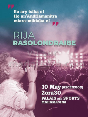 Rija rasolondraibe‍ en concert Palais des Sports Mahamasina‍