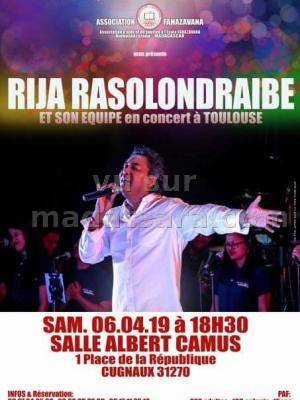 Rija rasolondraibe en concert Salle Albert Camus Cugnaux