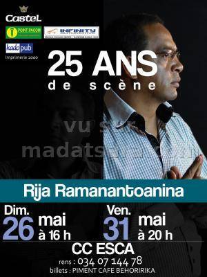 Rija Ramanantoanina 25 ans de scène au CCESCA