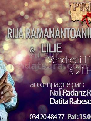 Rija Ramanantoanina et Lilie accompagnée par Nali, Radanz, Rivokely et Datita Rabeson en concert au