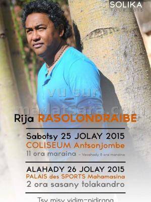 Rija Rasolondraibe Solika Tour 2015 au Coliseum Antsonjombe