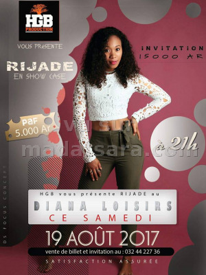 Rijade‍ en show case au Diana Loisirs