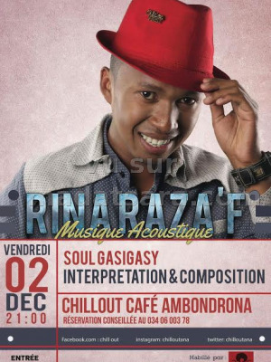 Rina Raza'F‍ musique acoustique Chillout Café Ambondrona‍