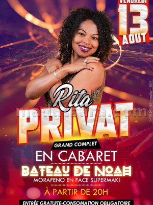 Rita Privat‍ en cabaret - Bateau de Noah Morafeno