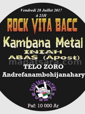 Rock vita bacc avec Kambana Metal, Iniah, Apost au Restaurant Telozoro