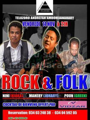 Rock et Folk avec Nini, Poun et Mahery au Restaurant Telozoro Andrefan'Ambohijanahary