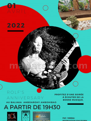 Rolf‍ anniversary - Restaurant Baliaka Amboaroy Antehiroka‍