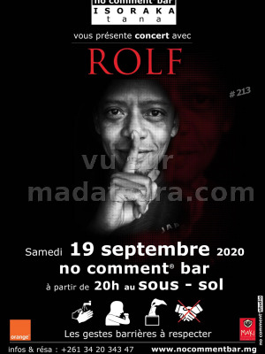Rolf‍ - en concert  No Comment Bar Isoraka‍