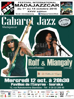 Rolf‍ & Imiangaly‍ - cabaret jazz Pavillon de l'Emyrne - Isoraka