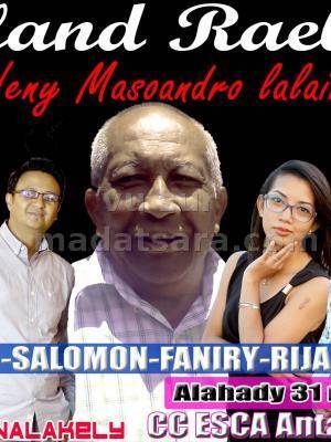 Rolland Raelison "Neny Masoandro lalaina" avec Mahery, Fafah, Salomon, Faniry, Rija R, Lilie, Poon au CCESCA