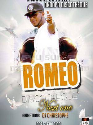 Romeo en show case Next One Andapa