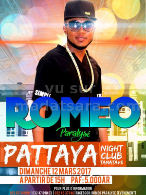 Romeo‍ en showcase au Night Club Pattaya Toamasina‍