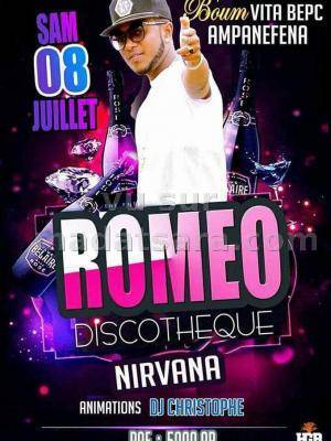 Romeo en showcase Discothèque Nirvana - Ampanefena