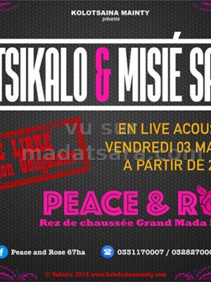 Rootsikalo‍ & Mr Sayda‍ en live acoustique Peace & Rose 67Ha‍