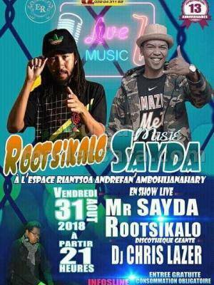 Rootsikalo & Mr Sayda en show case Espace Riantsoa Andrefan'Ambohijanahary
