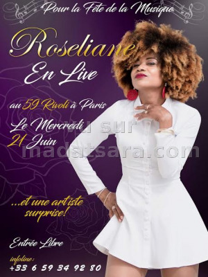 Roseliane‍ en concert au 59 RIVOLI Paris‍