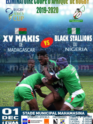 Rugby - XV Makis vs Black Stallions - Stade Municipal de Mahamasina‍