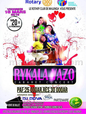RyKala Vazo‍ cabaret concert La Promenade Mahajanga‍