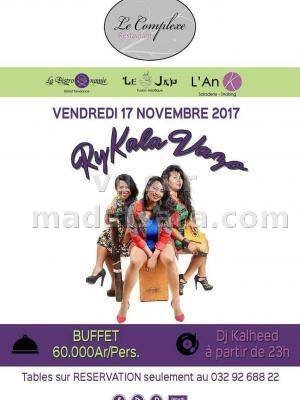 RyKala Vazo en cabaret concert Le Complexe restaurant Villa Pradon Antanimena