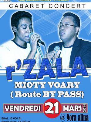 R'Zala en cabaret Concert au Mioty Voary By Pass