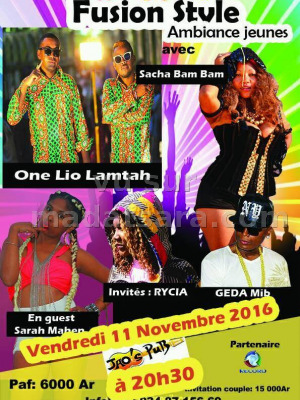 Sacha Bam Bam‍, One Lio‍, Lam'Tah‍, Geda Mib‍, Rycia‍ & Sarah Mahen - Fusion Style ambiance jeunes au  JAO'S PUB‍
