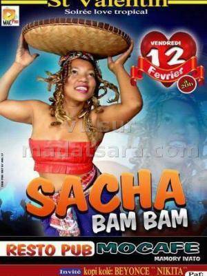 Sacha Bam Bam soirée saint valentin Soiée love tropical au resto-pub Mocafe