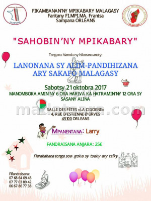 Sahobin'ny mpikabary - lanonana sy alim-pandihizana ary sakafo malagasy - Salle Cigogne Orléans‍