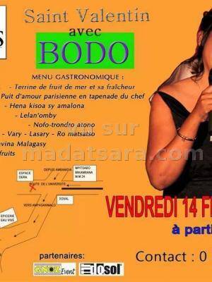 Saint Valentin avec Bodo au restaurant Trass Tsiadana