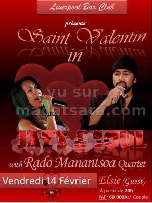 Saint Valentin in Jazz et Soul avec Rado Manantsoa Quartet au Liverpool Bar Club