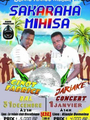 Sakaraha mihisa Ginot Fabrice & Jariake Kianja Domoina