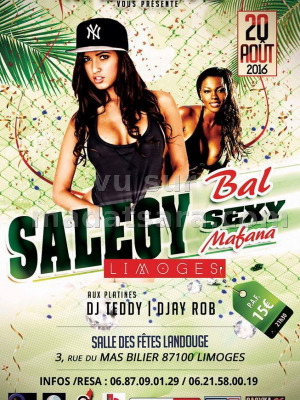Salegy Limoges -  Bal sexy mafana - Salle des fêtes Landouges