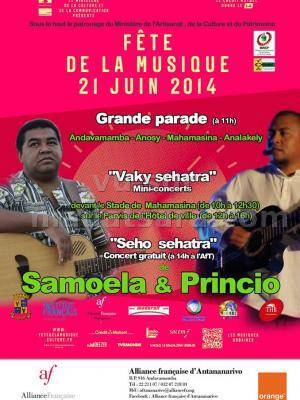 Grande parade : 11h
Vaky sehatra - Mini-concerts
Seho sehatra - concert gratuit