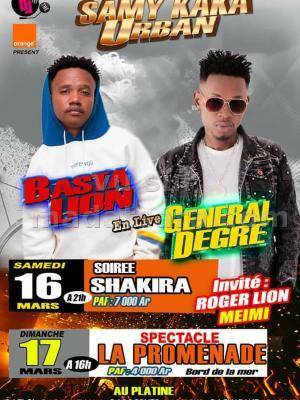 Samy kaka urban Basta Lion & General Degre Shakira Night Club Mahajanga - La Promenade Mahajanga