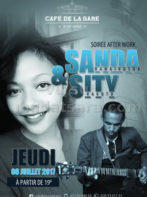Sanda Ranaivosoa‍ & Sity Rakoto‍ soirée after work - Café de la Gare Soarano‍