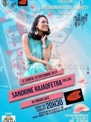 Sandrine Rajaofetra en concert Urban Café Antsahabe