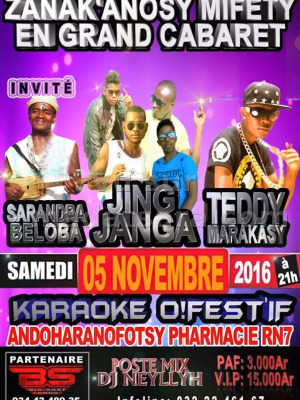 Sarandra Beloba‍, Jing Janga‍, Teddy Marakasy - Zanak'Anôsy mifety en grand cabaret - O!Festif Rasta Andoharanofotsy‍
