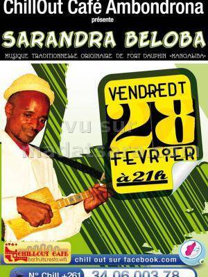 Sarandra Beloba en concert au CHillout Café Ambondrona