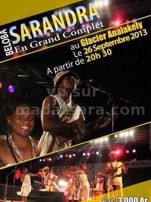 Sarandra Beloba en concert au Glacier Analakely