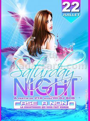 Saturday night Discothèque Case A Nono Sainte-Marie avec Dj Bob