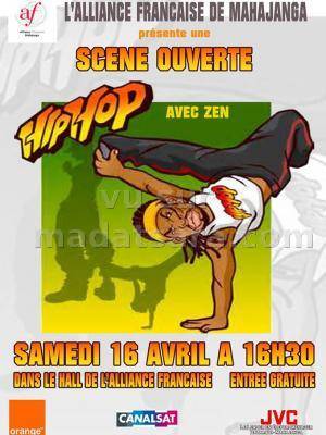 Scène ouverte hip hop avec Zen à l'Alliance Française de Mahajanga
