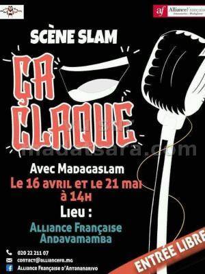 Scène Slam ça claque avec Madagaslam AFT - Alliance Française d'Antananarivo