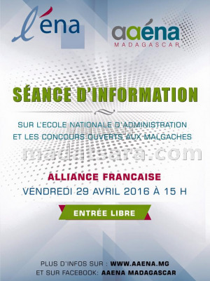 Séance d'information sur l'école nationale d'administration à l'Alliance Française de Mahajanga